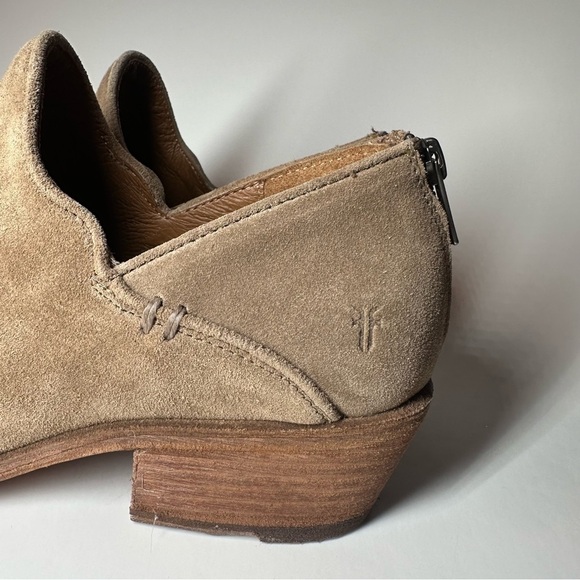 Frye Carson Shootie Women's Brown Suede Zipper Ankle & Booties Boots SZ 9 Boho - Picture 7 of 11